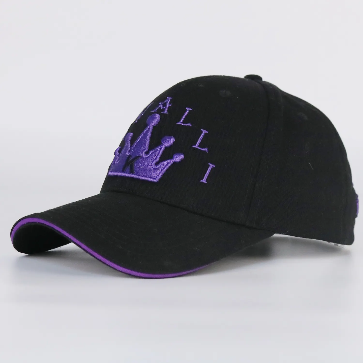 High quality men customized embroidery logo 6 panel baseball caps and hats