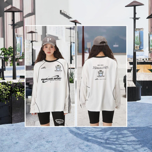 2025 New Badblood <b>Long</b> <b>Sleeve</b> Jersey American Vintage Embroidered Logo Street Men Loose Knitted Eco-Friendly <b>Mesh</b> <b>Top</b> T-shirt - Product Image 3
