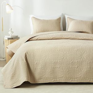 Set di biancheria da letto <span class=keywords><strong>trapunta</strong></span> in <span class=keywords><strong>cotone</strong></span> di lusso doppio/gemello/regina/King Size estate grande coperta <span class=keywords><strong>trapunta</strong></span> - Product Image 3