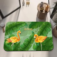 Bathroom Rugs Set Non-Slip Washable Eco-Friendly Pet-Friendly PVC Backed Machine Made Polyester Bath Mat Carpet Rug