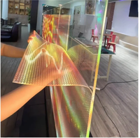 Écran LED transparent en film cristallin, affichage LED pour fenêtre en verre, écran LED flexible, publicité commerciale, signalisation numérique