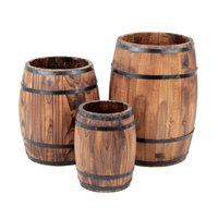 Centre de table en bois pour plantes, jardin, mariage, 10 pièces, décoration, plante de vin, cloche en bois, Pots de fleurs