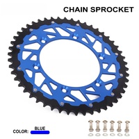 Pignons en alliage d'aluminium CNC de Guangzhou pour la mise à niveau des motos tout-terrain YZ125, YZF250/426/450, WR250/450 et TTR230