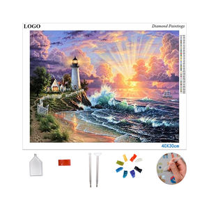 ภาพติดเพชรรูปฝันทรงสี่เหลี่ยมเต็มภาพประดับด้วยคริสตัลพลอยเทียมรูปชุดตัวเลข - Product Image 1