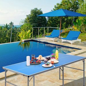 Tavolo da <span class=keywords><strong>Ping</strong></span> <span class=keywords><strong>Pong</strong></span> Pieghevole Portatile in Plastica <span class=keywords><strong>di</strong></span> Alta Qualità per Uso Interno o Esterno - Product Image 6