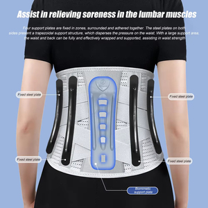 Ceinture lombaire avec coussin 3D, soutien lombaire biomimétique élargi, pour hernie discale - Product Image 3
