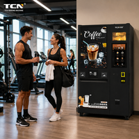 Máquina Expendedora de Café Automática TCN, de Grano a Taza, con Leche Fresca, Kiosco Inteligente de Café, Proveedor Chino para Negocios