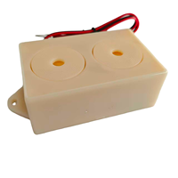 Alarme sonore double anneau blanche AT8532DL450MM, son double, 115 dB, buzzer 85x55 mm, 9-12 V