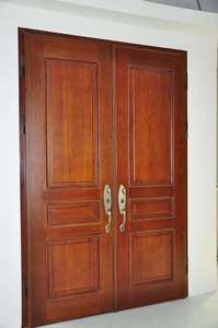 En bois massif porte d'entrée porte blindée - Product Image 6
