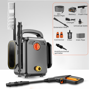 Kit de pistolet de lavage de voiture, nettoyage <span class=keywords><strong>haute</strong></span> <span class=keywords><strong>pression</strong></span>, <span class=keywords><strong>sans</strong></span> <span class=keywords><strong>fil</strong></span>, batterie au Lithium, outil de véhicule, lave-auto portable, 21V - Product Image 2