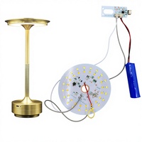 Accessoires pour lampe de table LED, cartes de circuits imprimés 5V, source lumineuse bicolore blanc chaud avec contrôle tactile LED, rechargeable 5V
