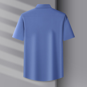 Camicia Estiva da Uomo Formale a Maniche Corte, Leggera, Non Elasticizzata, Vestibilità Comoda, Alta Elasticità - Product Image 6