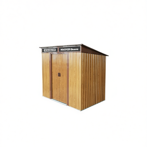 Caseta de Almacenamiento Metálica para Exteriores, 6 pies x 5 pies, Acero Galvanizado, Impermeable, para Jardín - Product Image 1