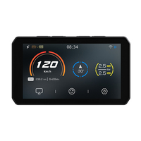 CHIGEE Aio 5play Dash Cam 720p Delantera y Trasera Carplayer Tablero Digital de Motocicleta Carplay para Motocicleta BMW