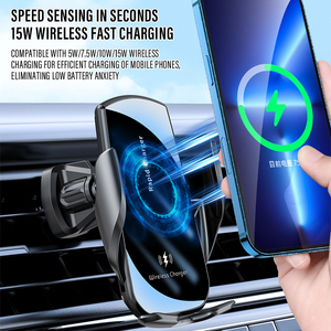 Chargeur de voiture sans fil à charge rapide Kouvolsen 15W avec support de téléphone <span class=keywords><strong>compatible</strong></span> <span class=keywords><strong>iPhone</strong></span> 15 Pro Max 16 14 <span class=keywords><strong>13</strong></span> 12 écouteurs - Product Image 4