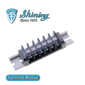 Conector de terminal de conexión rápida tipo T de latón TR-10 de 600 V y 10 A para montaje en riel para aplicaciones de energía - Product Image 1