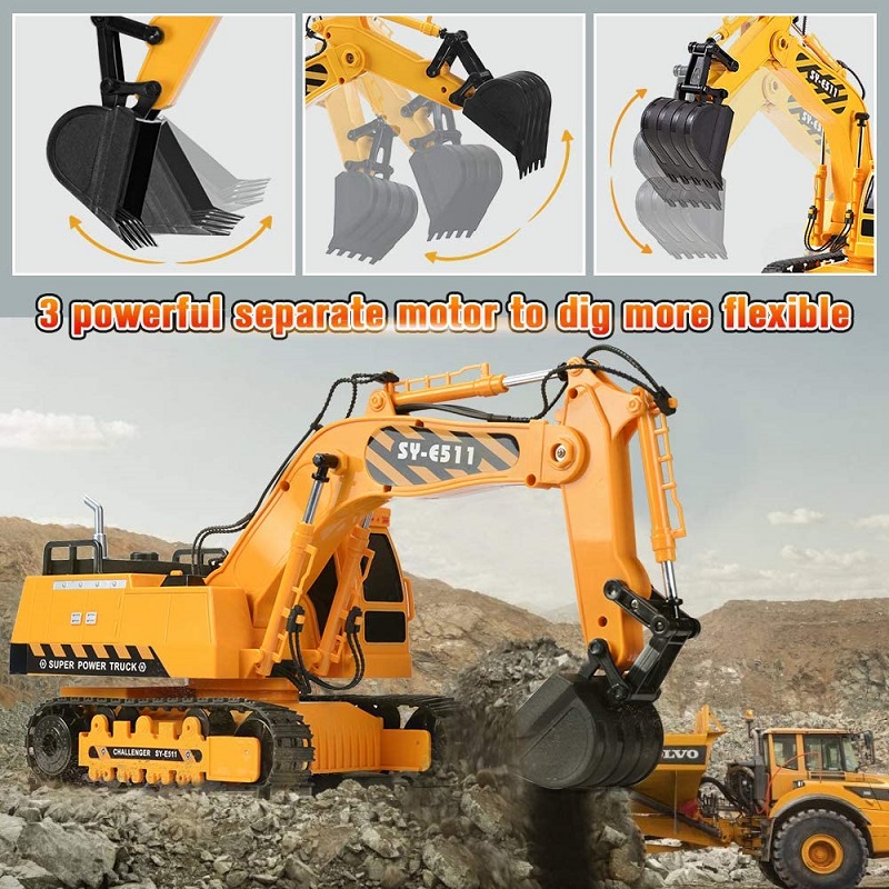 三獣足香炉【R6-E01】 E010 RC Excavator - 1/14 Scale Remote Control Toy Truck