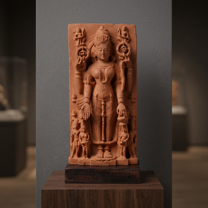 Statue de Gauri Parvati, réplique classique du patrimoine artistique des temples hindous - Product Image 3