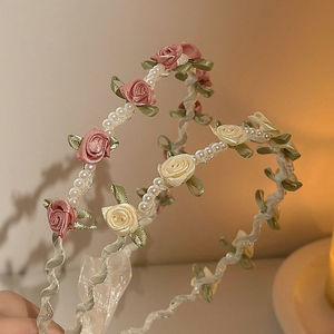 Diadema Floral <span class=keywords><strong>de</strong></span> Camelia para niña, diadema <span class=keywords><strong>de</strong></span> hada para boda, nupcial, accesorios <span class=keywords><strong>de</strong></span> fotografía <span class=keywords><strong>de</strong></span> maternidad - Product Image 5