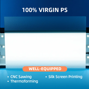Văn Phòng Trần Polystyrene Ánh Sáng Đồng Phục Phân Phối Bảng Điều Chỉnh Quang Học Lăng Trụ <span class=keywords><strong>Ugr</strong></span> Khuếch Tán Tấm Cho Chiếu Sáng - Product Image 3