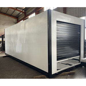 コンテナユニット商業用産業マニュアルスチール棚収納ローラーシャッターモバイル折りたたみ式 - Product Image 1