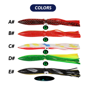 Tolure 22.5cm 30g poulpe calmar jupes palangre doux leurre de pêche thon leurre réaliste natation pêche à la traîne leurre - Product Image 6