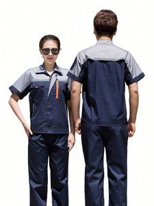 Custom Logo Breathable Cotton Unisex Anti-Wrinkle Workwear Uniforms Anti-Static <b>Flame</b> Retardant Reflective Construction - Product Image 2