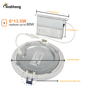 선택 가능한 캔리스 <span class=keywords><strong>LED</strong></span> 매입형 통 ETL UL 패널 라이트 4 인치 6 인치 5CCT 알루미늄 90 현대 홈 오피스 - Product Image 4