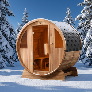 Sauna de Madera Sólida para 4 Personas Royal Saunas TR150S, Moderna, de Lujo, para Exteriores, de Cedro Japonés, con Panel de Control Computarizado, en Oferta - Product Image 1