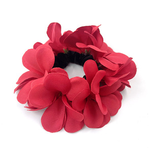 Diadema de Tela con Flores de Frangipani Artificiales Coloridas, Alta Elasticidad, Hecha a Mano, Linda, para Vacaciones en la Playa, Venta al Por Mayor - Product Image 6