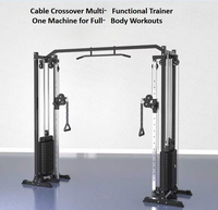 Máquina de Gimnasio Comercial para el Hogar con Cables Cruzados, Entrenador de Fuerza Multifuncional Profesional, Máquina de Ejercicios de Pecho con Cables