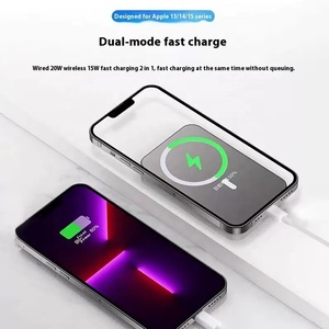 Power Bank Ultra-sottile Magnetico 15W/20W Ricarica Wireless Veloce 10000mAh Polimero di Litio Lega di Alluminio Display Digitale Type-C - Product Image 3