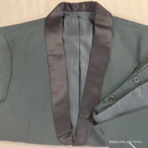 Completo completo completo completo completo completo completo giacca tinta unita con un bottone pantaloni per <span class=keywords><strong>smoking</strong></span> da sposa da sposo - Product Image 6