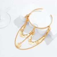 Bohème paillettes breloque bras supérieur Bracelet bijoux pour femmes pièce chaîne brassard été corps bijoux Bracelet Haut Du Bras