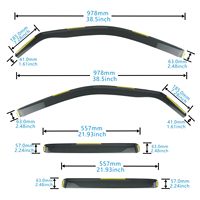 1 ensemble de 4 pare-soleil de fenêtre de voiture, pare-brise coupe-vent, déflecteurs de vent et de pluie en plastique pour BMW X3 E83 2003-2010
