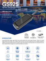 Mini Rastreador GPS 4G LTE, Rastreo en Tiempo Real, Gestión de Flotas, Alerta de Exceso de Velocidad, Geocerca para Aplicaciones de PC, Android e iOS - 1 Año de Garantía