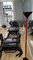 Appareil de Pilates portable et réglable Mega Pro noir pour équipement de gym, Reformers Pilates Superformer Body