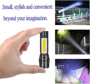 Lampe torche LED d'extérieur 2026 étanche, rotative, zoom réglable, rechargeable par USB, pour camping et urgences - Product Image 5