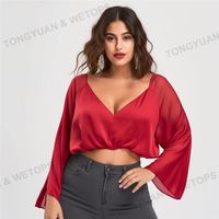 Tallas grandes Ropa a granel Blusas Big Bale Más barato Proveedores al por mayor Curve Robe Mujeres Vestidos Crop Top Fabricante