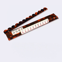 Set Rak Mahjong Akrilik Bermotif Siput Marmer Ivy Grosir, Set Rak Mahjong Akrilik Bermotif Siput Tortoise untuk Hiburan Saudara Perempuan