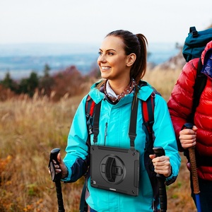 Ốp Lưng Thông Minh Chống Sốc Tùy Chỉnh Cho <span class=keywords><strong>Ipad</strong></span> Pro 12.9 Inch Vỏ Có Dây Đeo-Giá Để Bút Chì 2018/2020/2021 Miesherk - Product Image 3