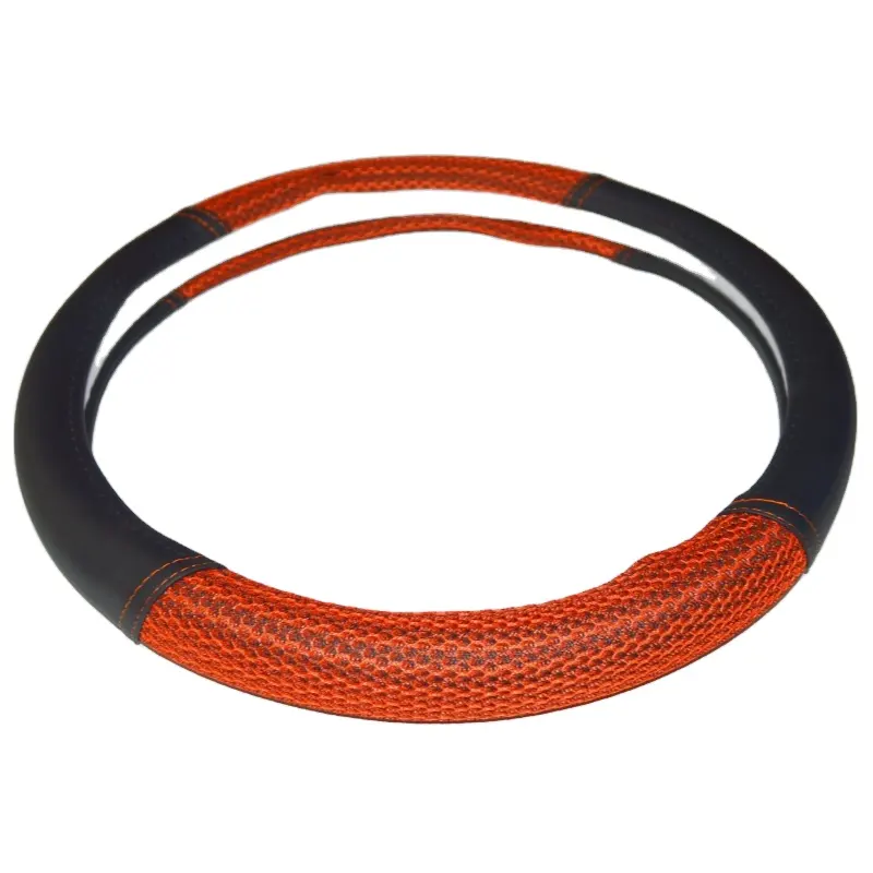 Automobile accessories suede mesh steering wheel covers car interior decoration tractor steering wheel cover