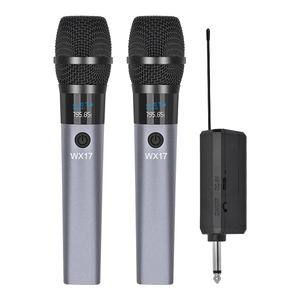 Micrófono Dinámico Inalámbrico UHF de Mano GAW-WX17, Micrófono Inalámbrico para Actuaciones en Escenario, Karaoke, Fiestas en Casa, Canto Profesional - Product Image 6
