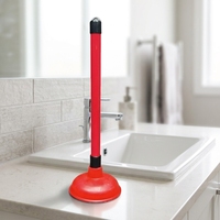 Déboucheur de toilettes mini format 11 cm avec ventouse en caoutchouc de qualité, style flexible pour salle de bain, directement de l'usine