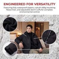 Veste longue unisexe 3-en-1 imperméable coupe-vent à capuche zippée en softshell, fonctionnelle pour l'extérieur, designs tendance, stock usine