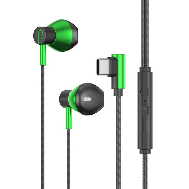 Type-C In-Ear Wired Gaming Headphones Panoramic Game Sound Effects E-Sports Earphones Microphone Wired