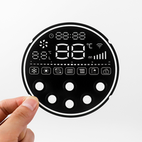 Autocollant personnalisé pour panneau de commande, imprimé en sérigraphie, étiquette transparente en PET pour dispositif LED de fenêtre, membrane de panneau électrique, étiquette en PET
