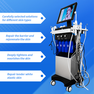 Professional Beauty Spa 14 in 1 Standing Hydra Dermabrasion Facial Machine with US/AU/EU Plug Compatibility - Product Image 2