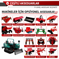 Tractor Multifuncional con Orugas, Rotocultivador, Cuchilla Niveladora e Implementos Opcionales para Uso Agrícola y en Huertos