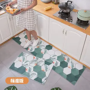 Mutfak-paspaslar-zemin için 2 adet mutfak kilim ve paspaslar kaymaz yıkanabilir mutfak koşucu halı
